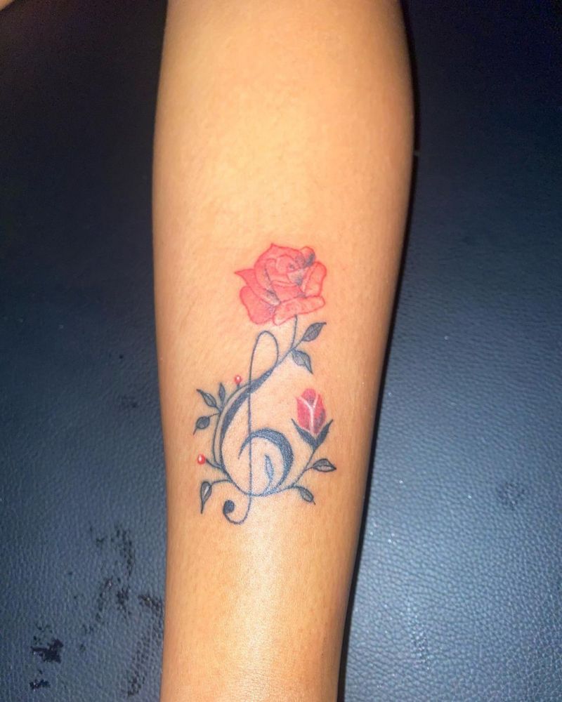 30 Unique Music Note Tattoos You Will Love