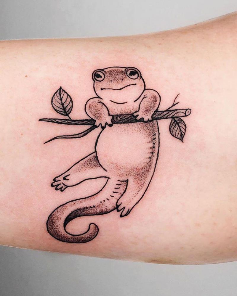 30 Pretty Salamander Tattoos to Inspire You