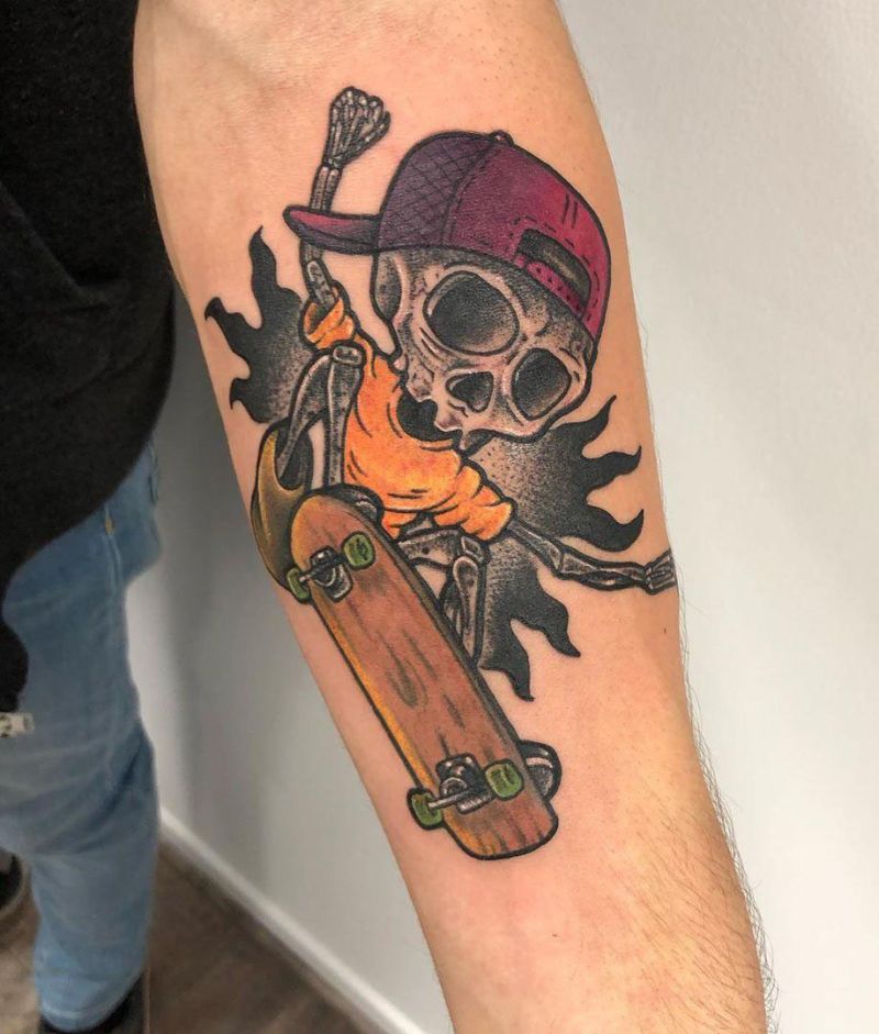 30 Pretty Skater Tattoos You Will Love