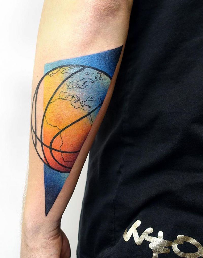 30 Pretty Basketball Tattoos for Inspiration