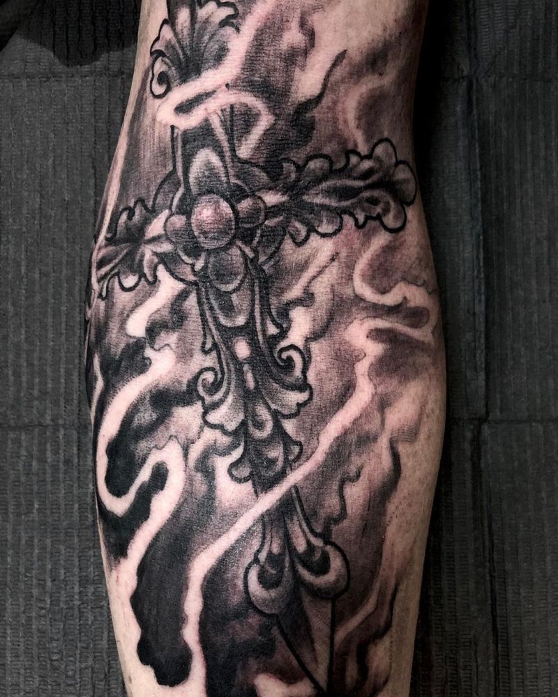 30 Pretty Cross Tattoos You Will Love