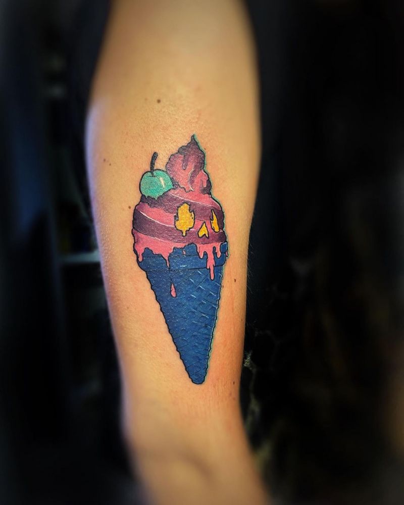 30 Pretty Icecream Tattoos for Inspiration