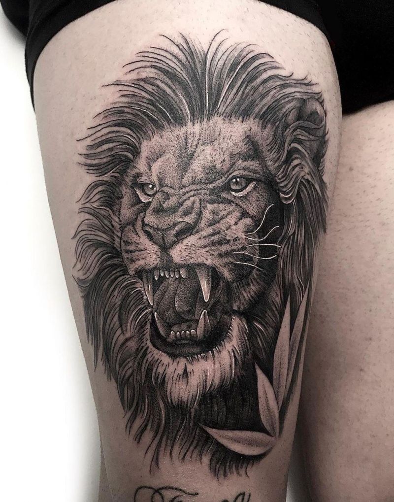 30 Pretty Lion Tattoos Show Your Temperament