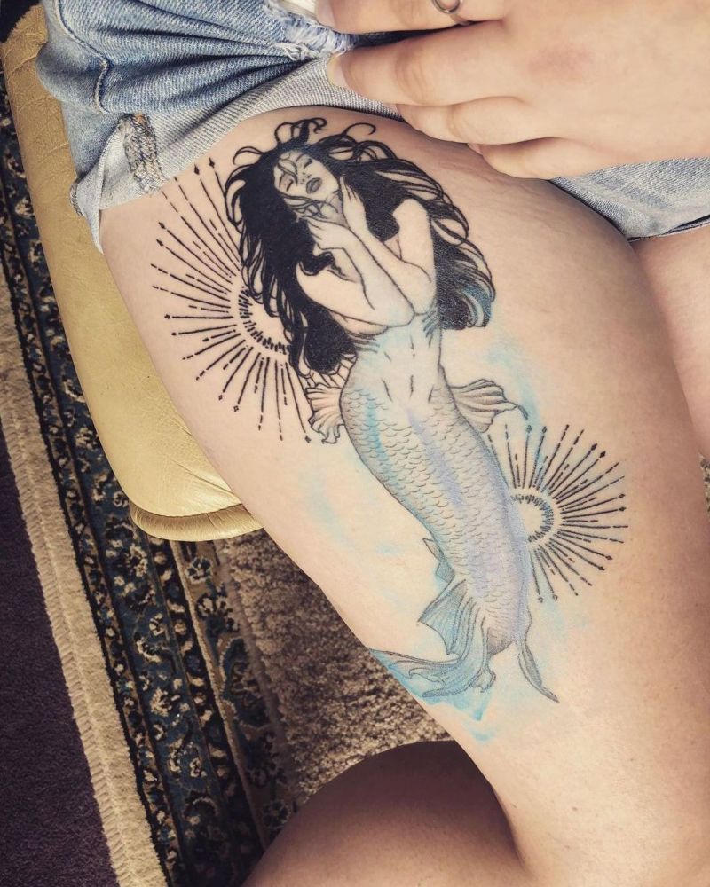 30 Pretty Mermaid Tattoos to Inspire You