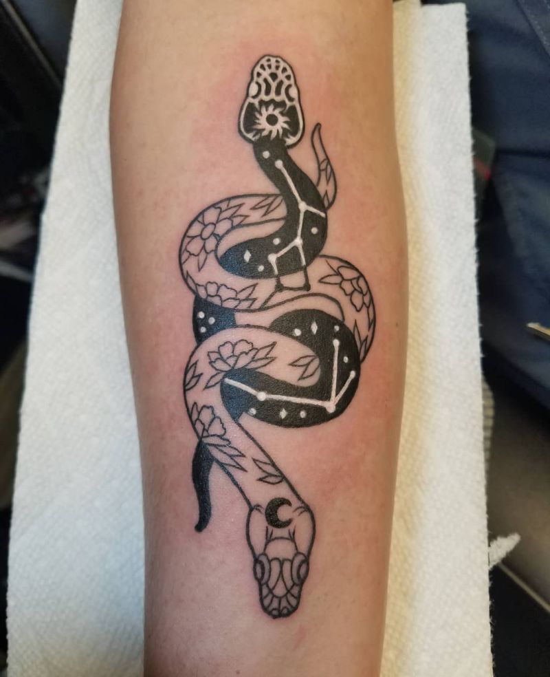 30 Pretty Python Tattoos You Will Love