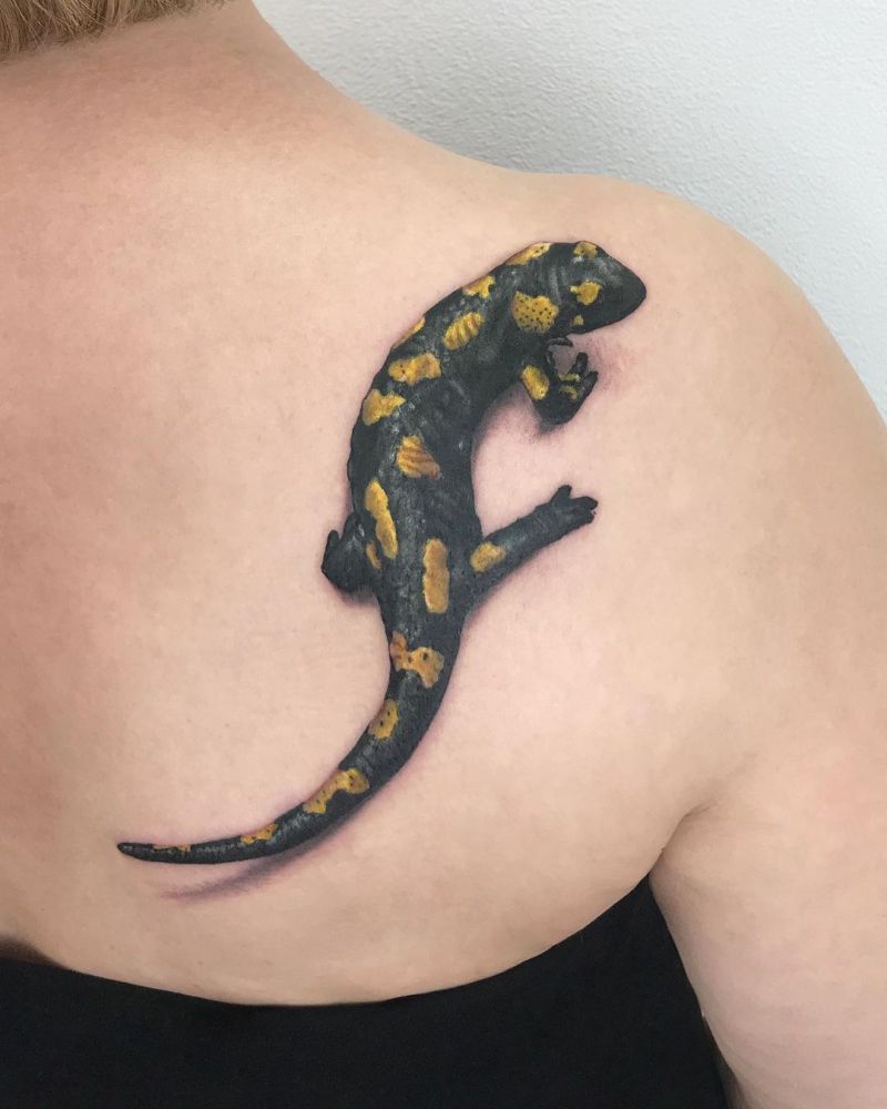 30 Pretty Salamander Tattoos to Inspire You