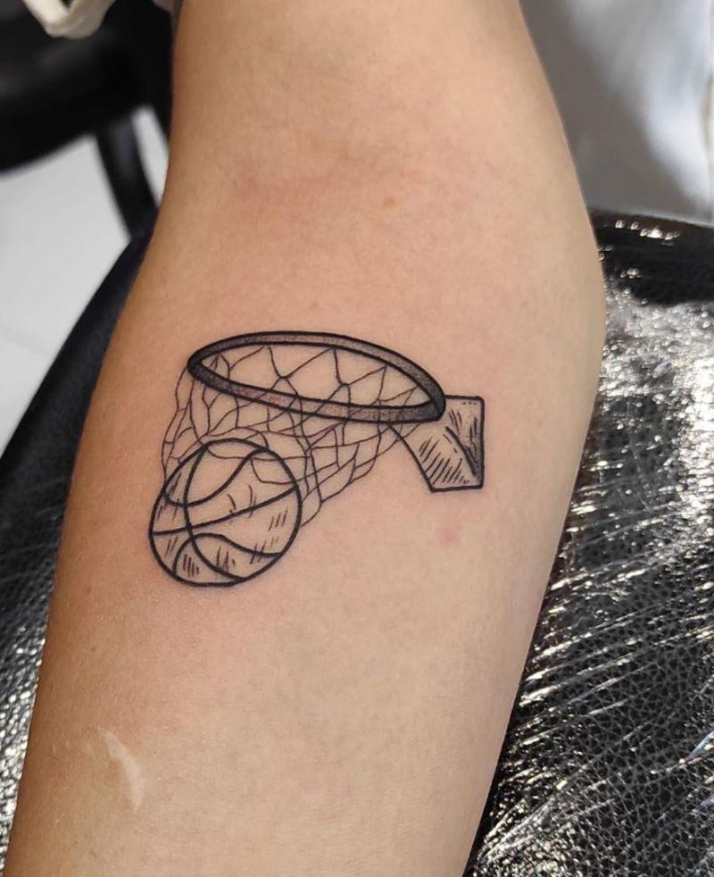 30 Pretty Basketball Tattoos for Inspiration