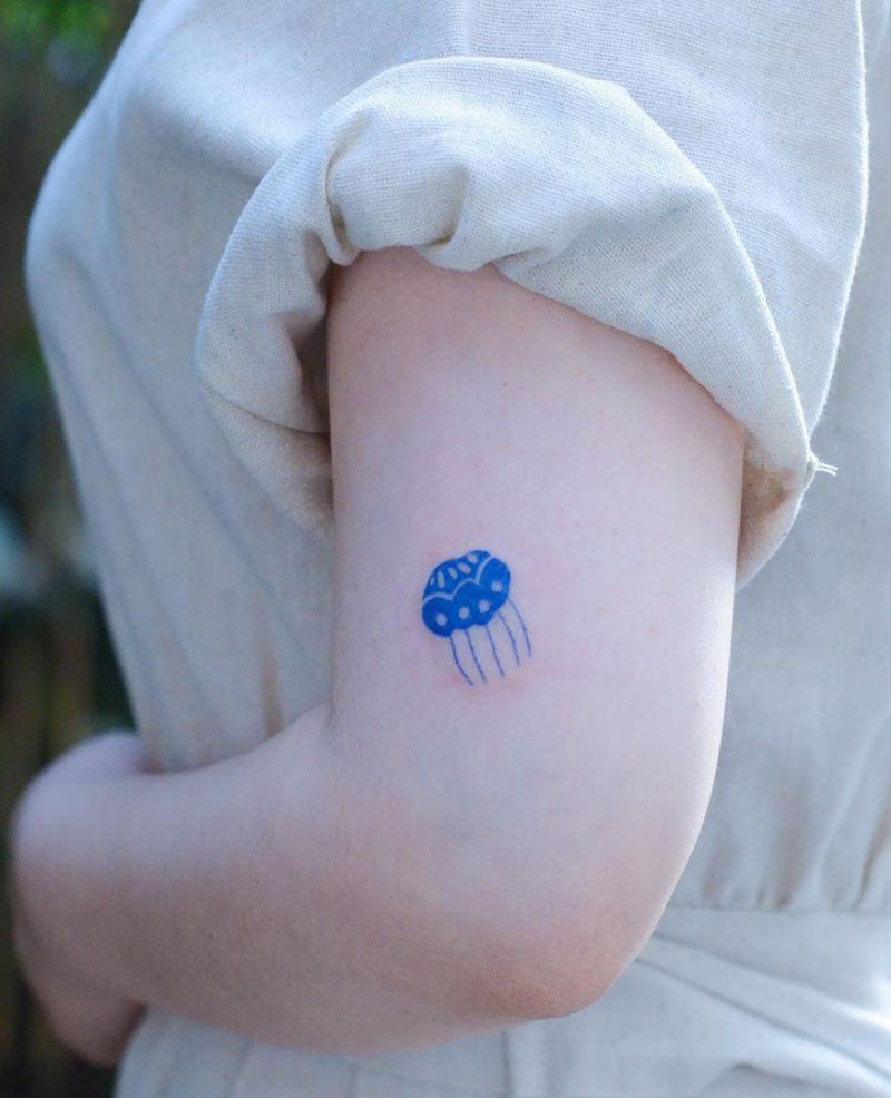 30 Pretty Blue Tattoos You Will Love