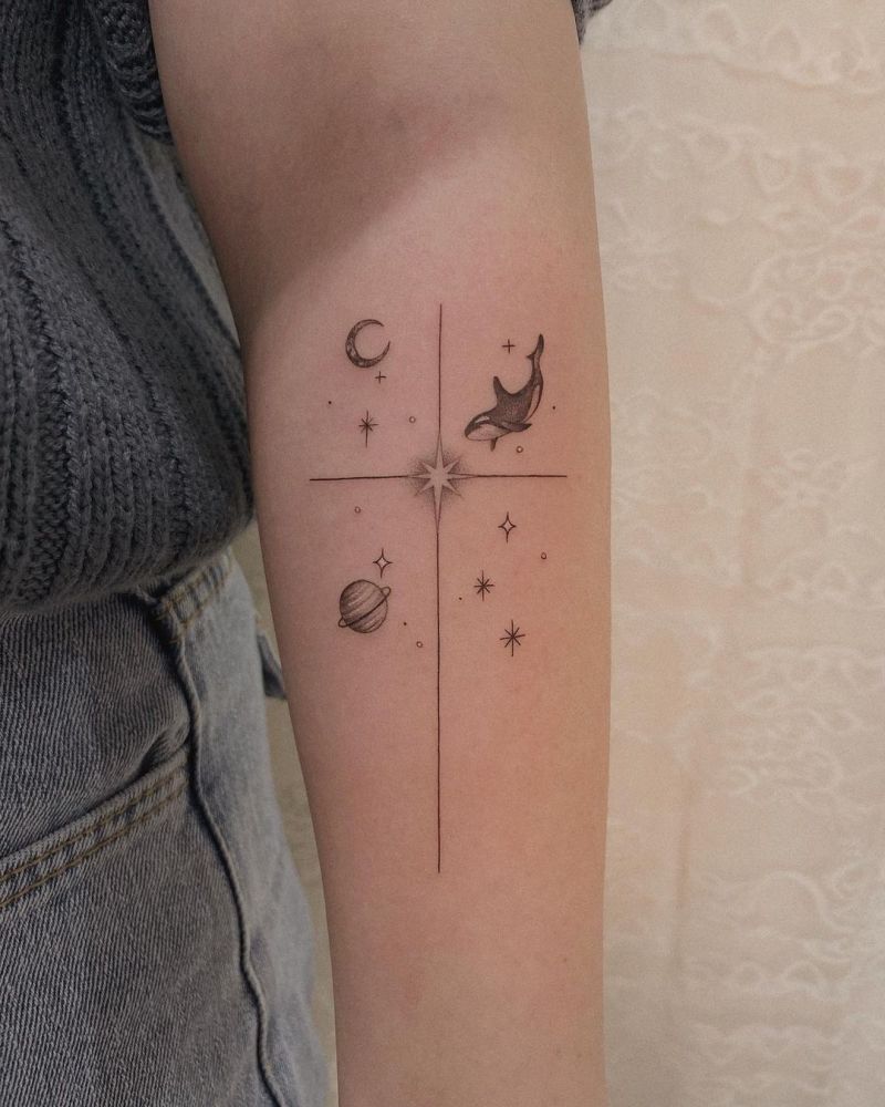 30 Pretty Cross Tattoos You Will Love