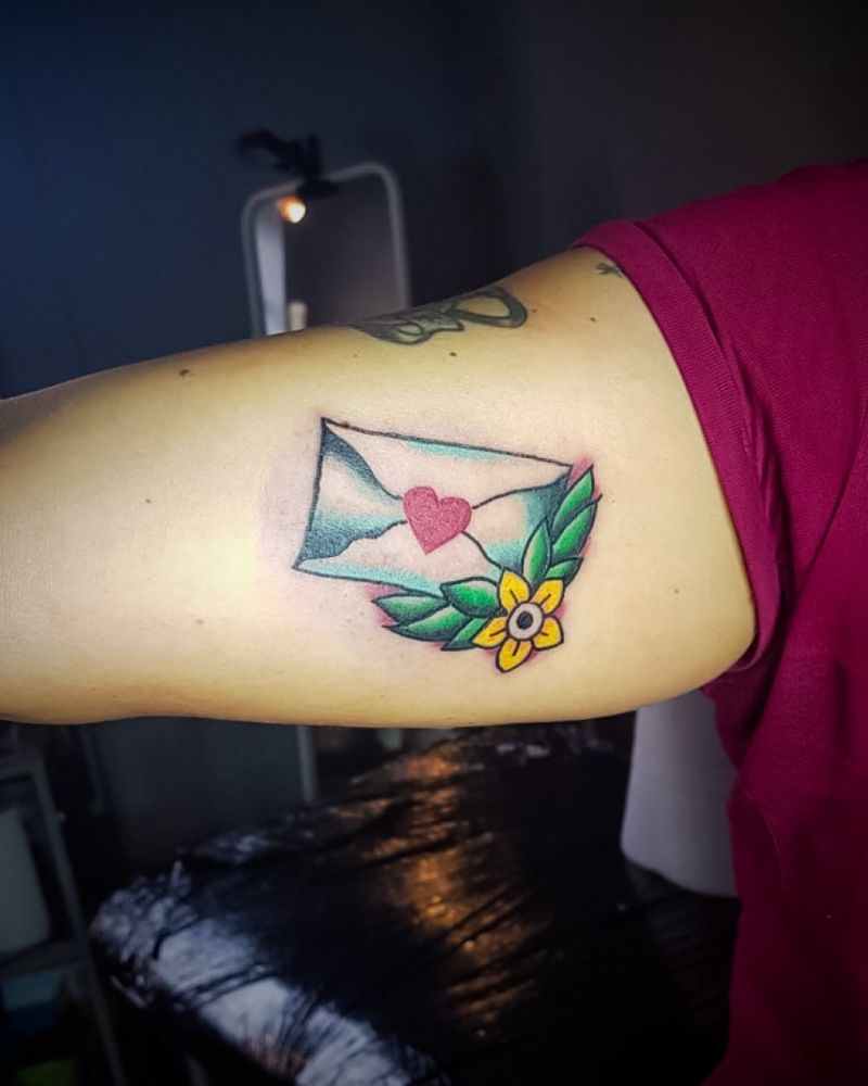 30 Pretty Envelope Tattoos Show Your Temperament