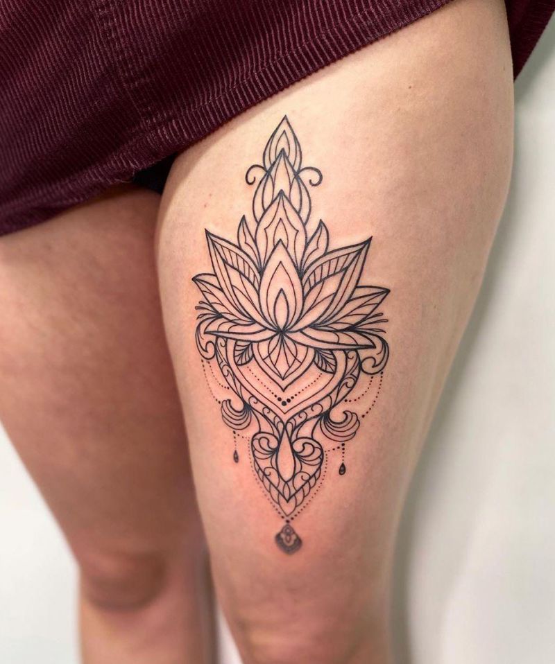 30 Pretty Lotus Flower Tattoos You Will Love