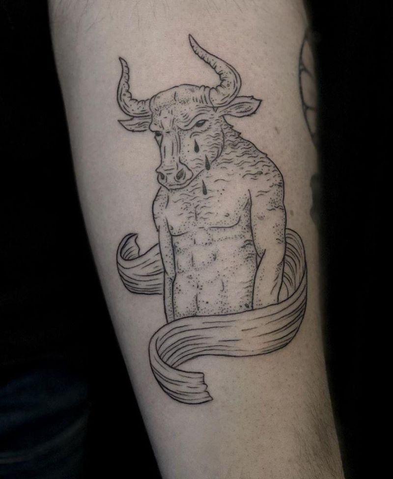 30 Superb Minotaur Tattoos to Inspire You