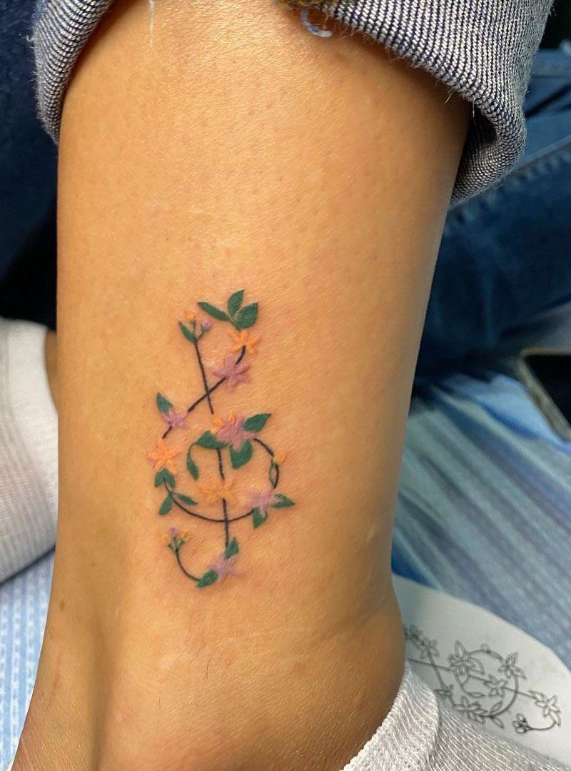 30 Unique Music Note Tattoos You Will Love
