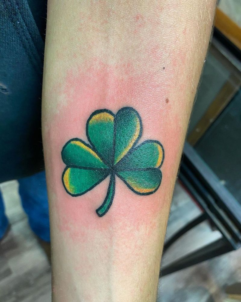 30 Pretty Shamrock Tattoos You Will Love