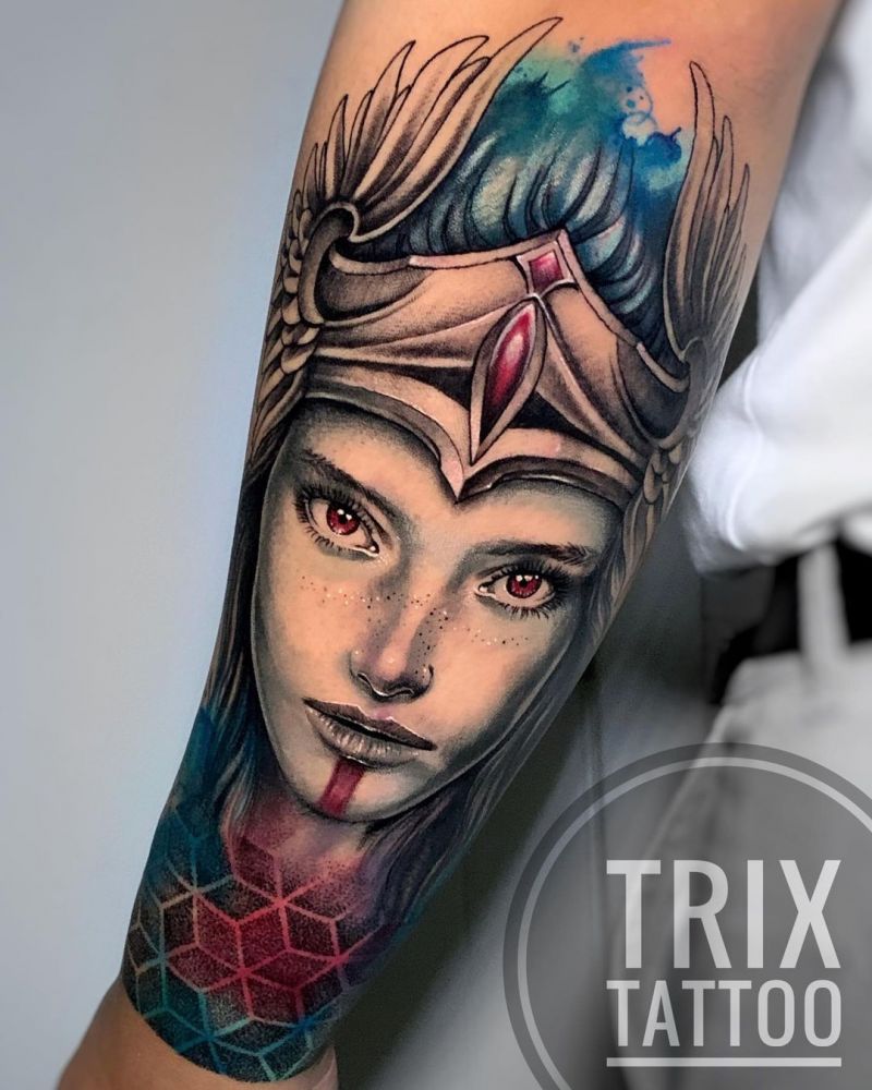 30 Pretty Valkyrie Tattoos to Inspire You