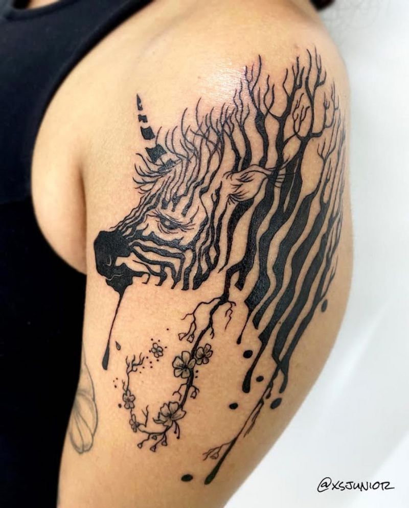 30 Pretty Zebra Tattoos You Must Try