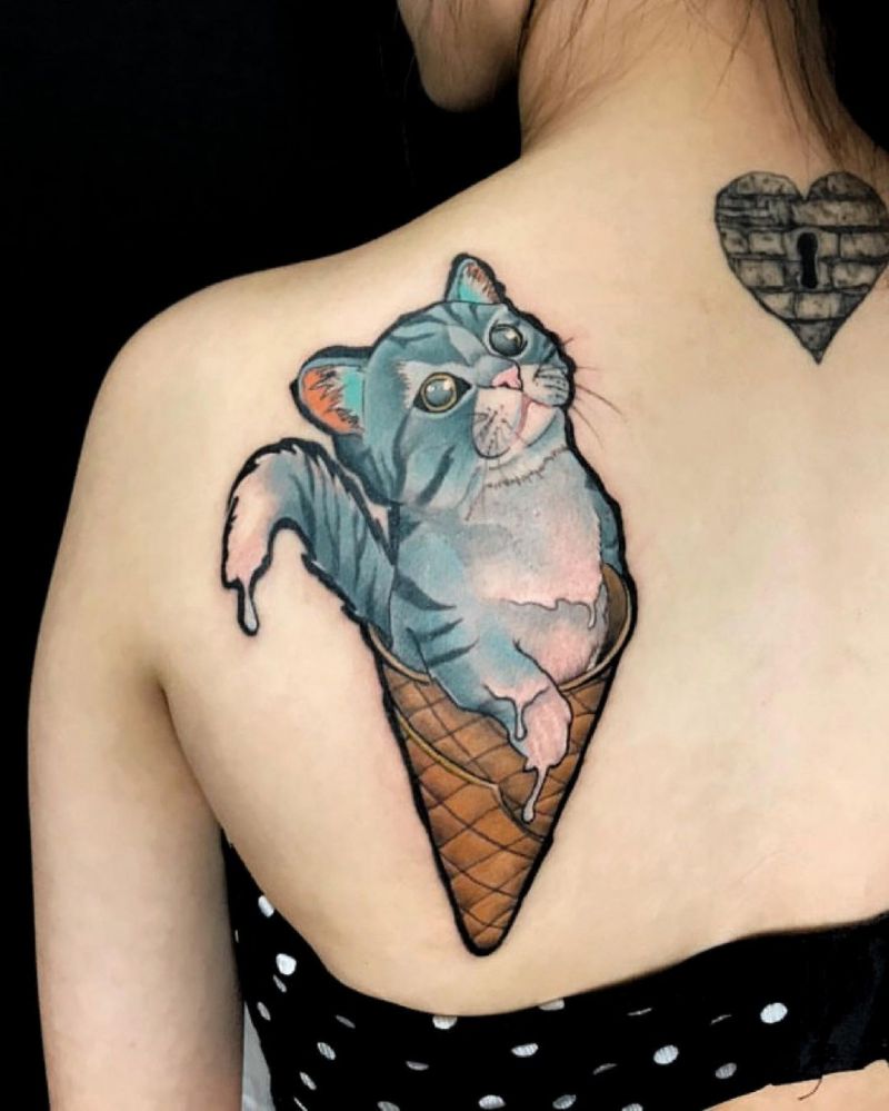 30 Cute Cat Tattoos You Will Love