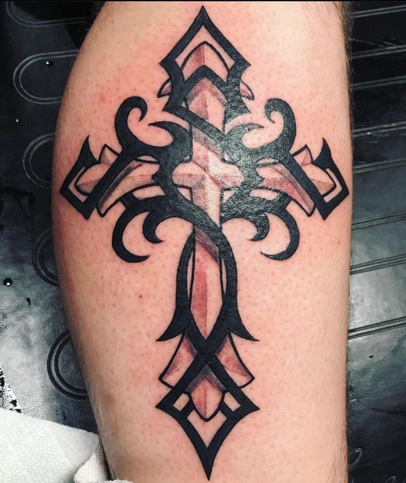 30 Pretty Cross Tattoos You Will Love