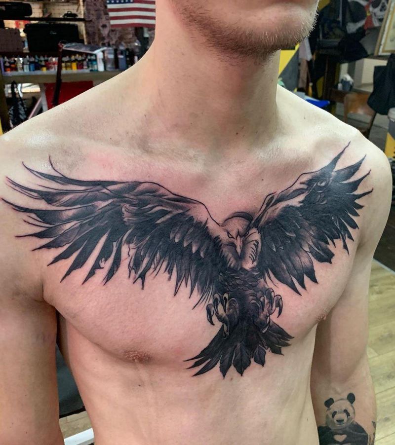 30 Pretty Eagle Tattoos Show Your Temperament