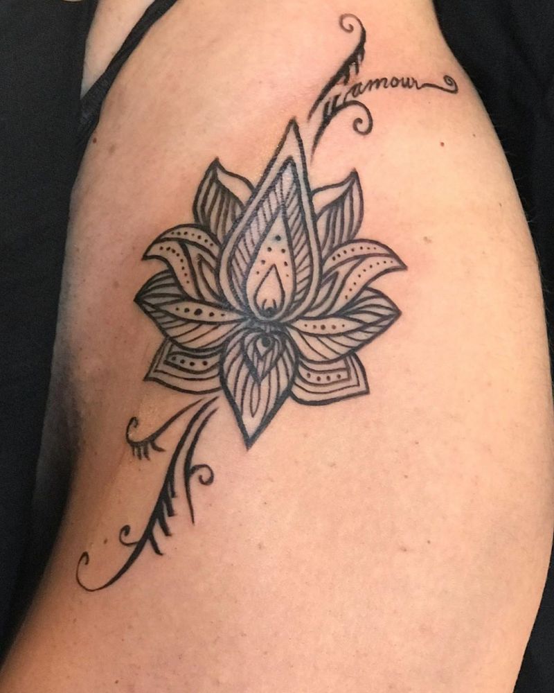 30 Pretty Lotus Flower Tattoos You Will Love