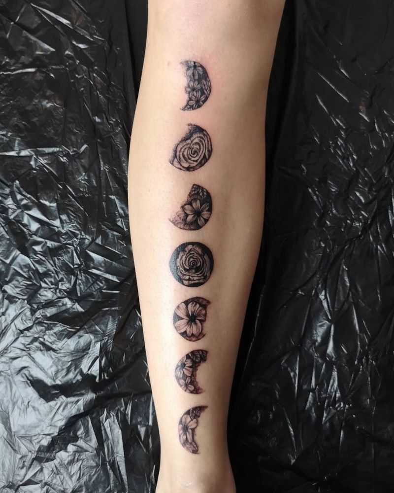 30 Pretty Moon Tattoos You Will Love