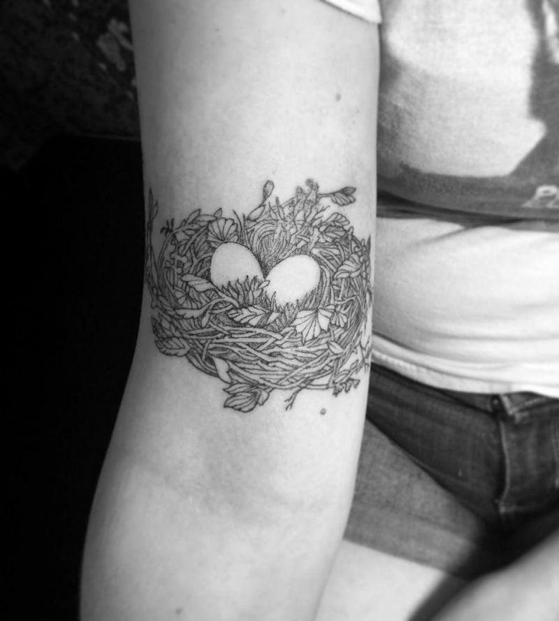 30 Pretty Nest Tattoos You Must Try