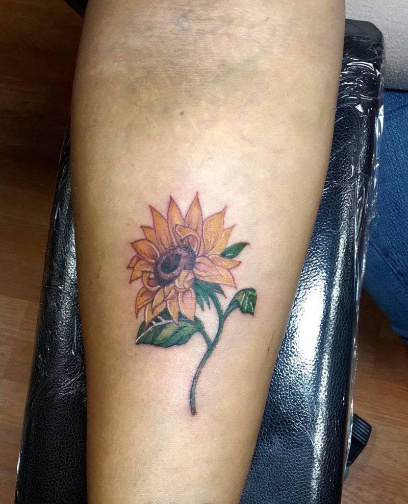 30 Pretty Sunflower Tattoos Improve Your Temperament