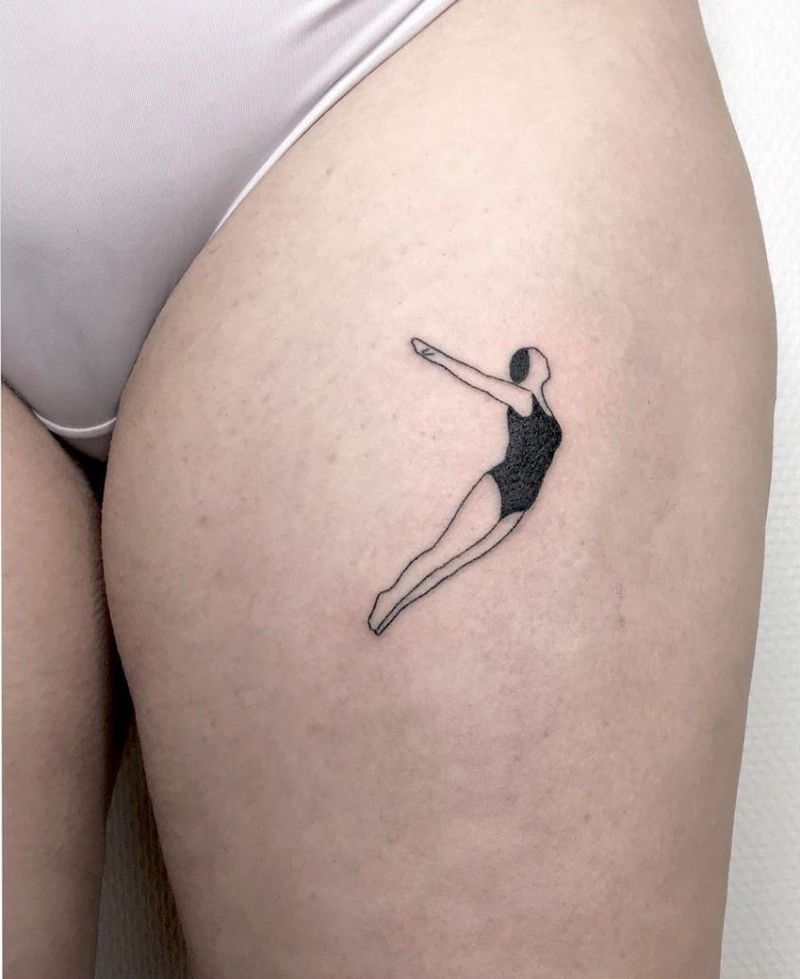 30 Pretty Swimmer Tattoos You Must Try