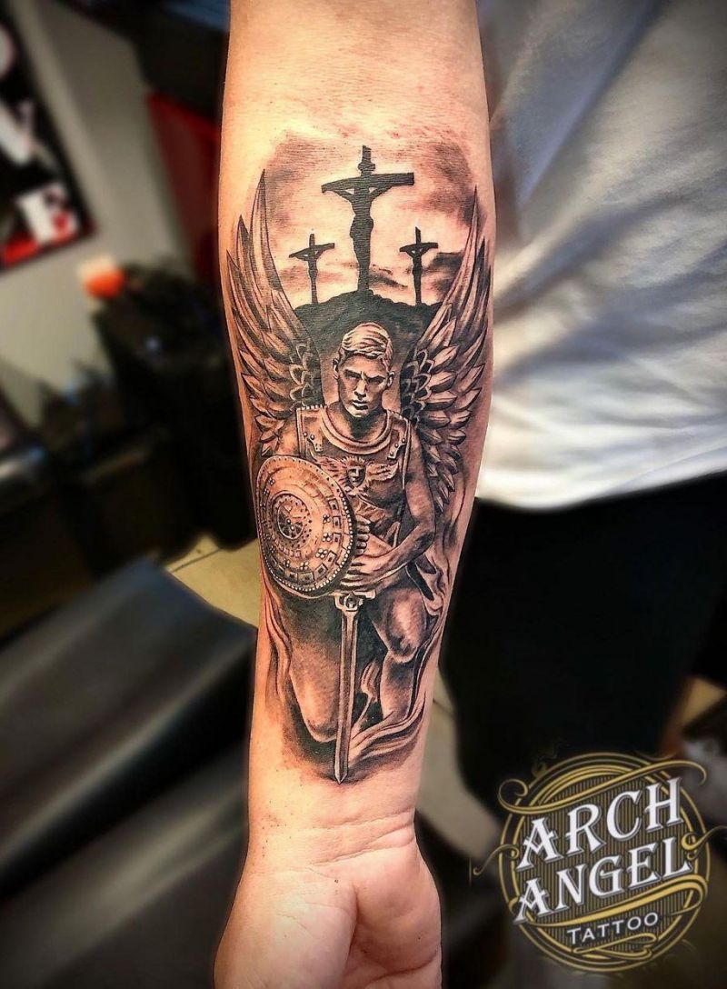 30 Pretty Archangel Tattoos You Will Love