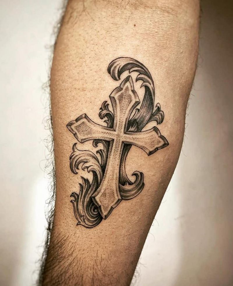 30 Pretty Cross Tattoos You Will Love