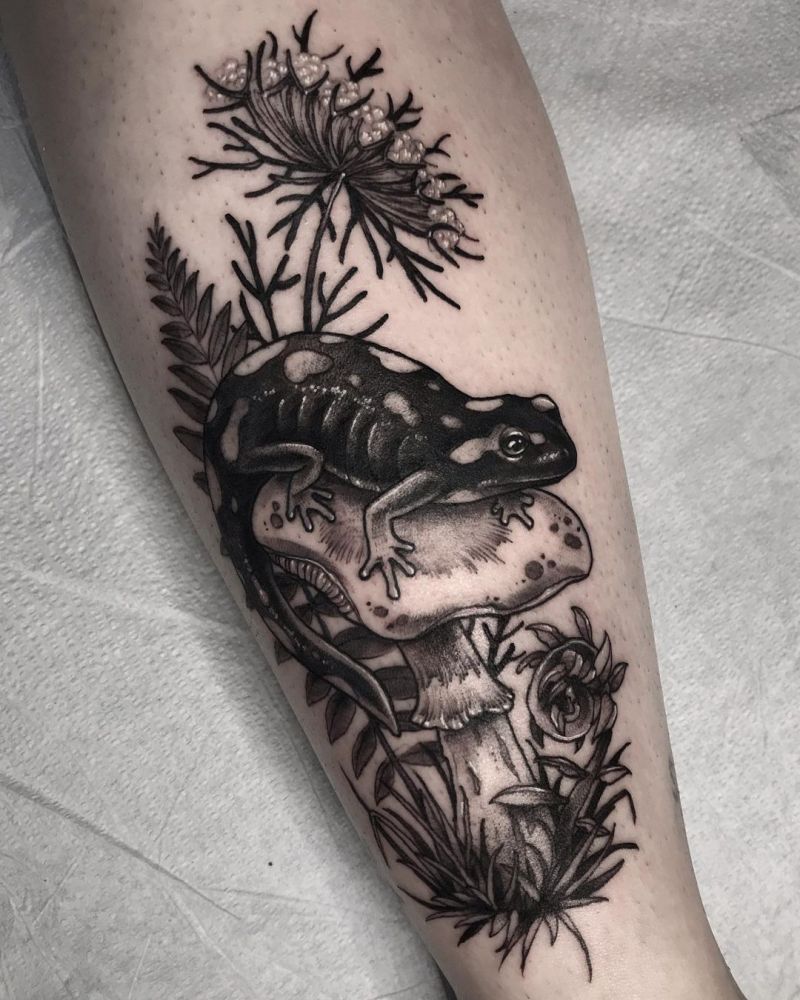 30 Pretty Salamander Tattoos to Inspire You