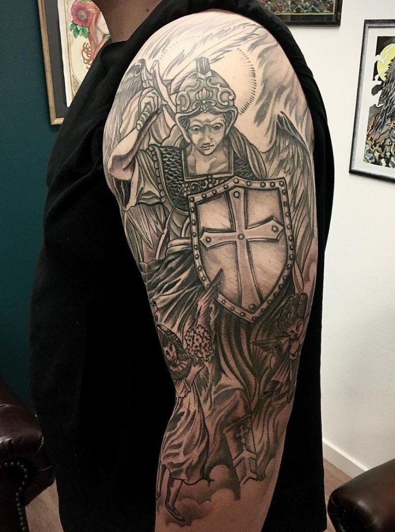 30 Pretty Archangel Tattoos You Will Love