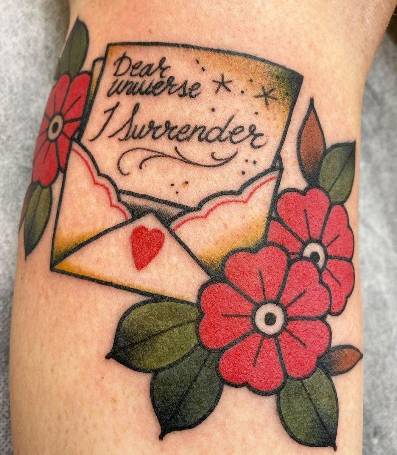 30 Pretty Envelope Tattoos Show Your Temperament