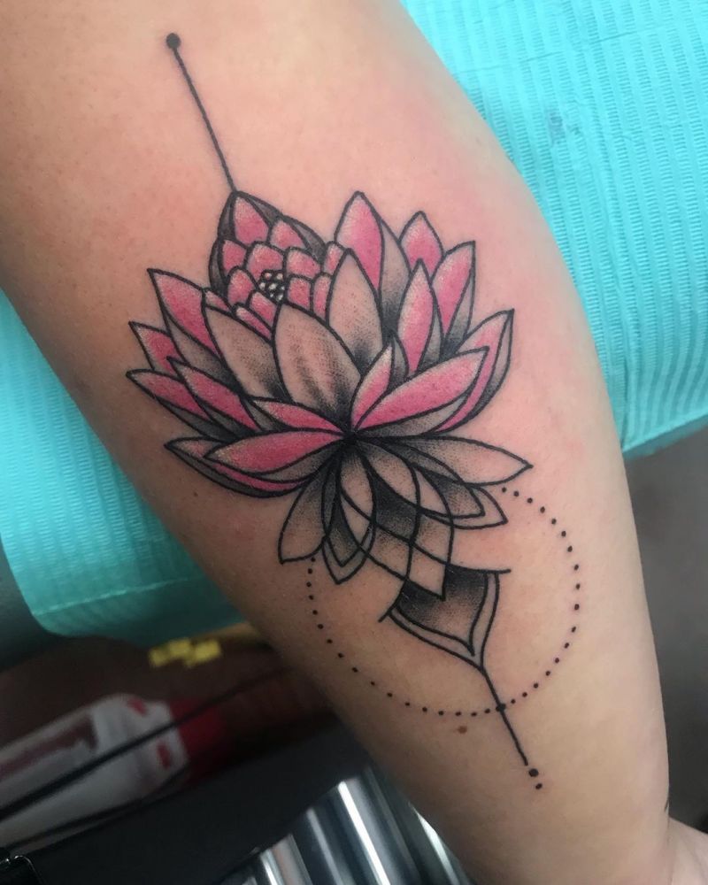 30 Pretty Lotus Flower Tattoos You Will Love