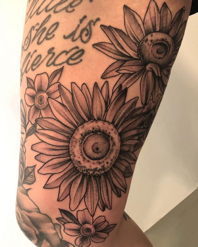 30 Pretty Sunflower Tattoos Improve Your Temperament