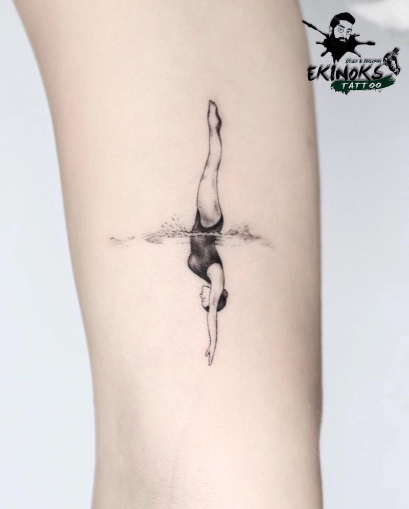 30 Pretty Swimmer Tattoos You Must Try