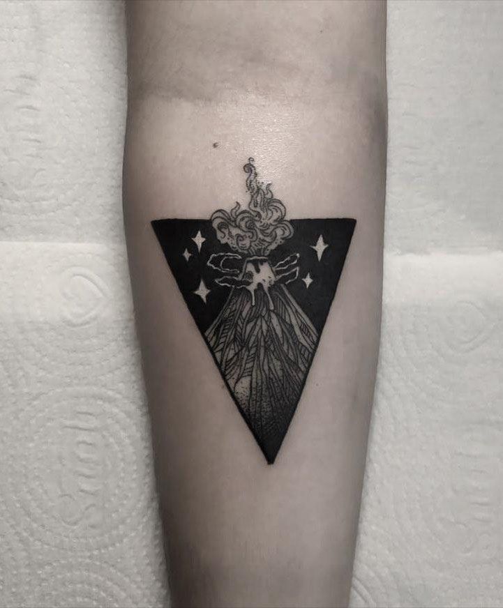 30 Pretty Volcano Tattoos for Inspiration