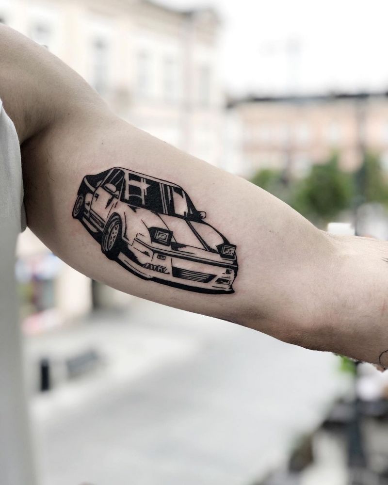 30 Pretty Car Tattoos for Inspiration