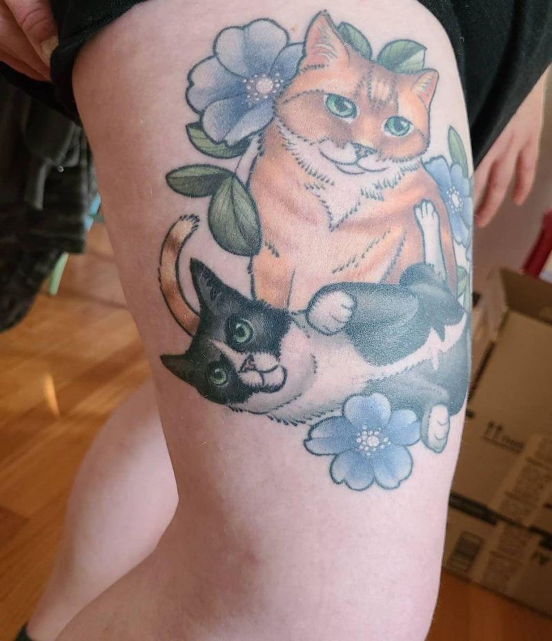 30 Cute Cat Tattoos You Will Love