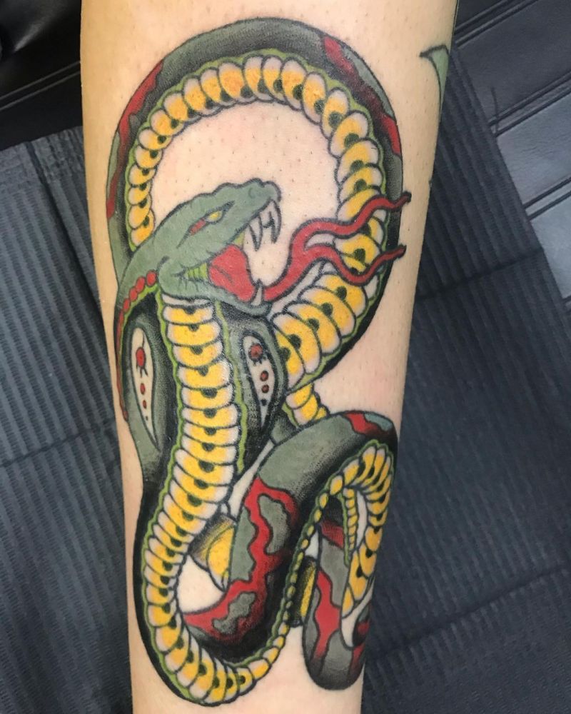 30 Pretty Cobra Tattoos to Inspire You