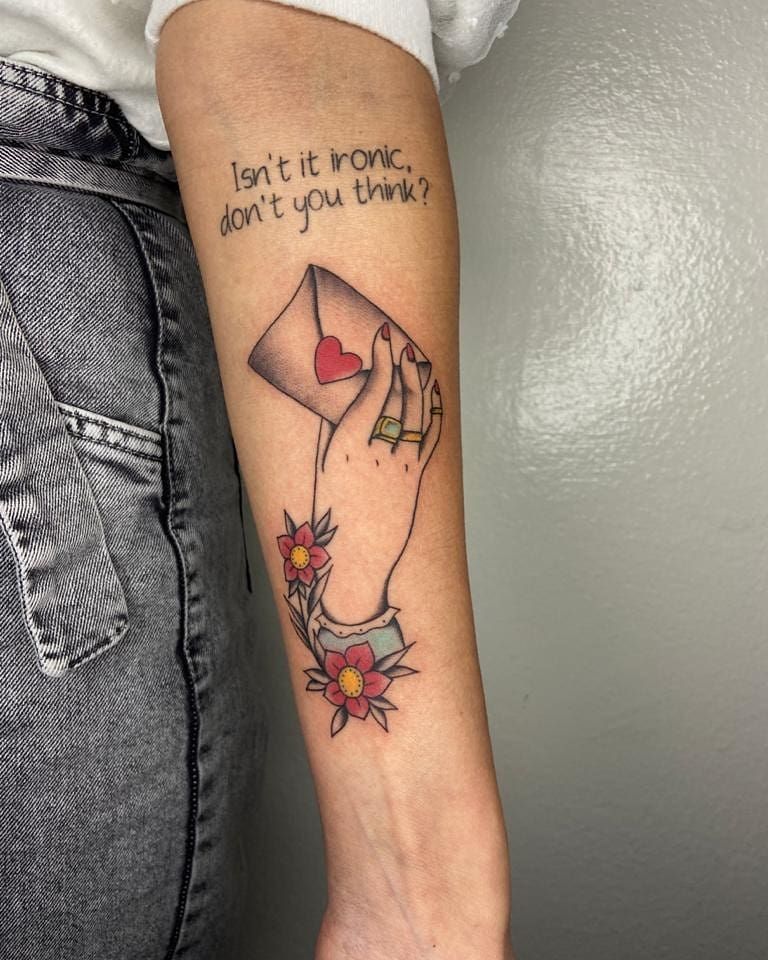 30 Pretty Envelope Tattoos Show Your Temperament