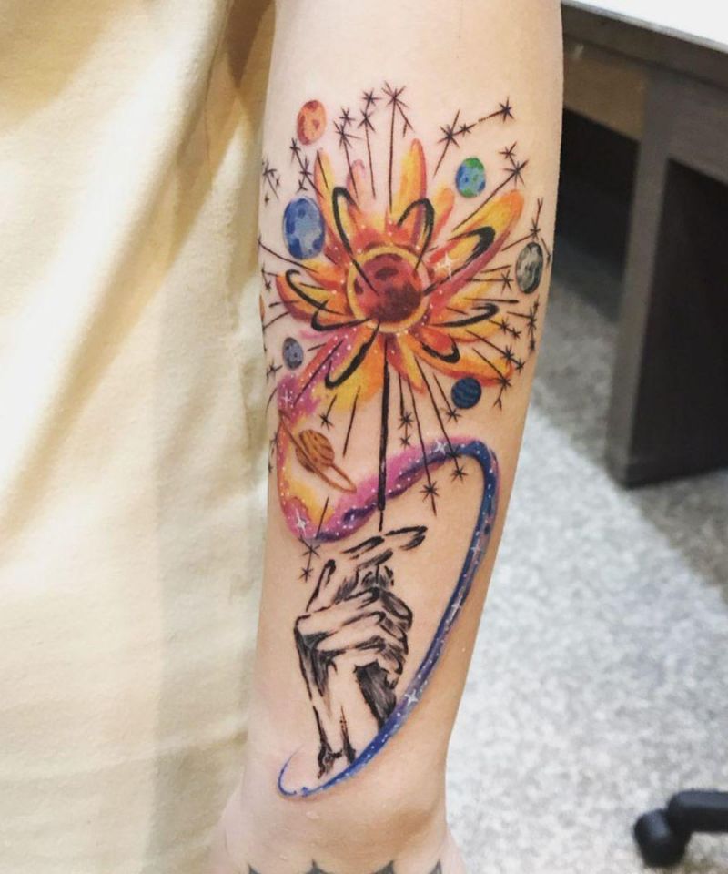 30 Pretty Fireworks Tattoos Improve Your Temperament