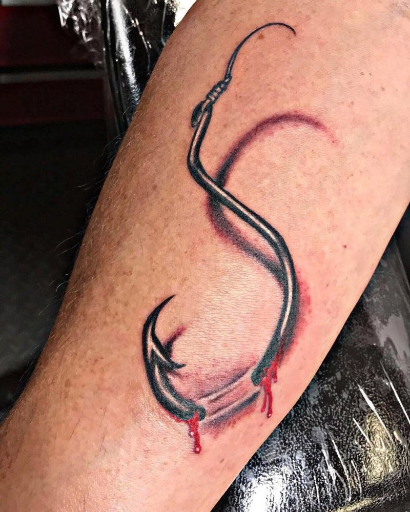 30 Pretty Fishhook Tattoos You Must Try