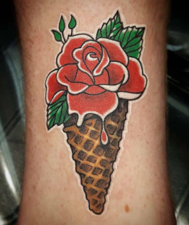 30 Pretty Icecream Tattoos for Inspiration