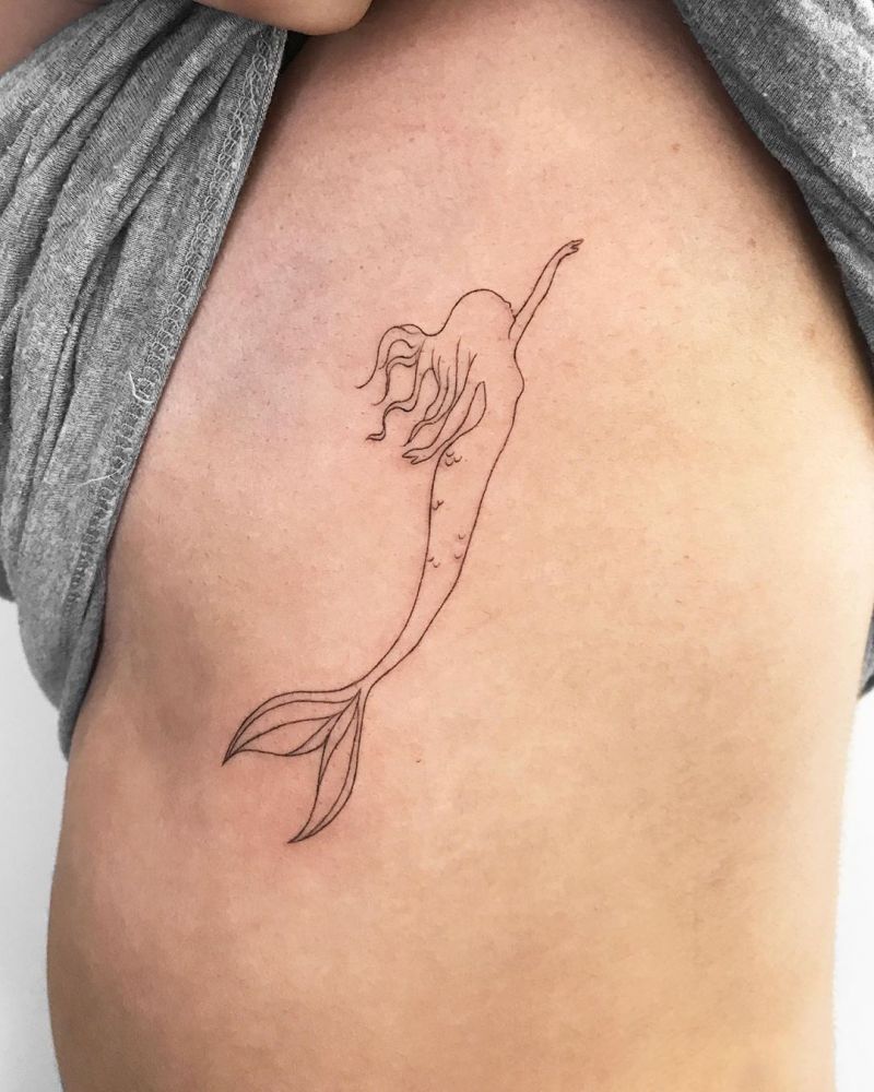 30 Pretty Mermaid Tattoos to Inspire You