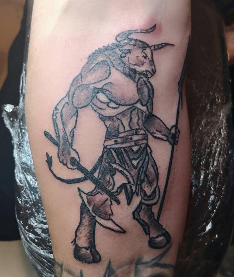 30 Superb Minotaur Tattoos to Inspire You