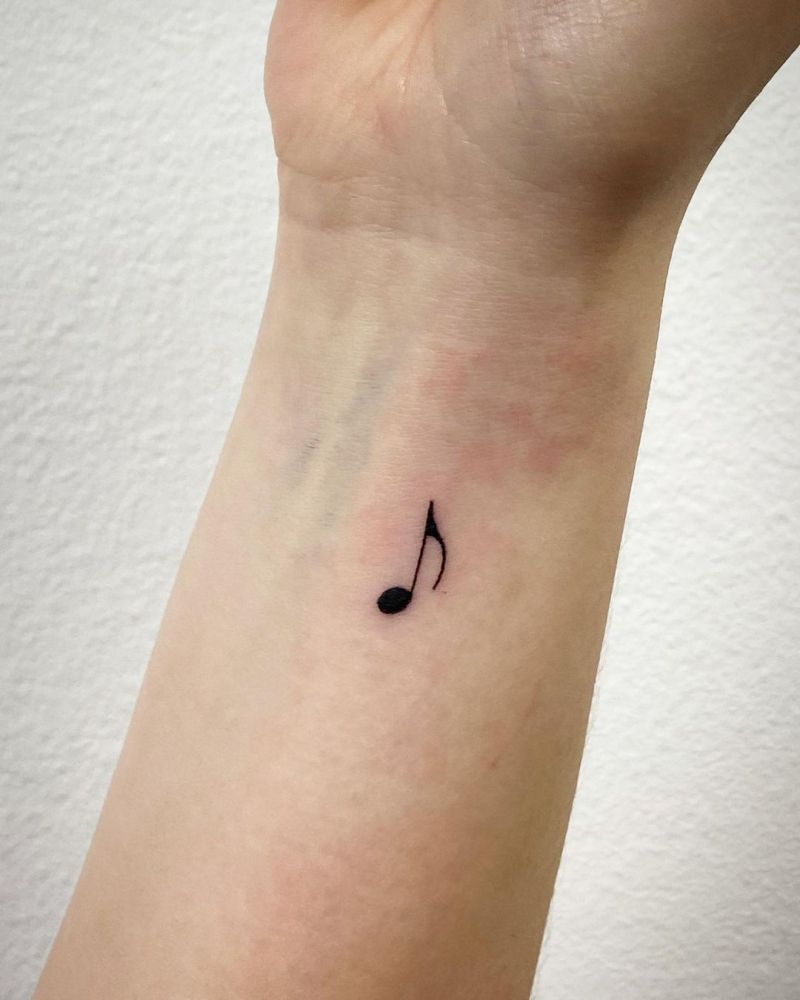 30 Unique Music Note Tattoos You Will Love