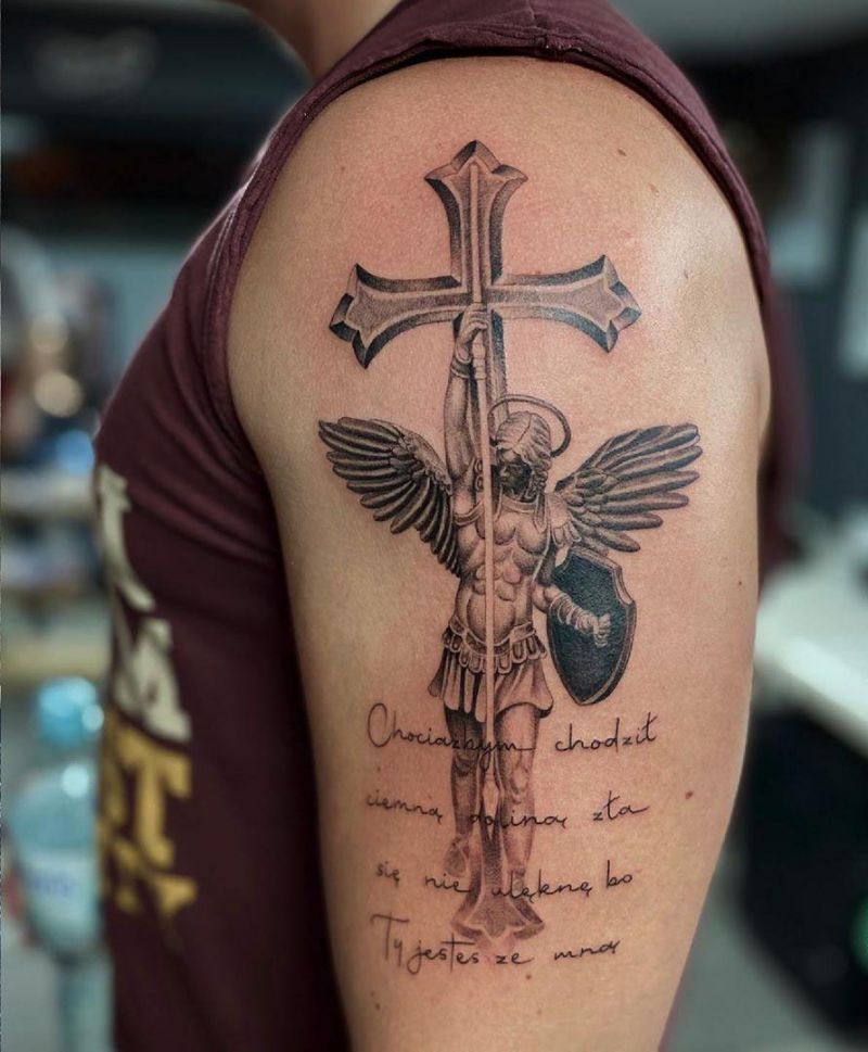 30 Pretty Archangel Tattoos You Will Love