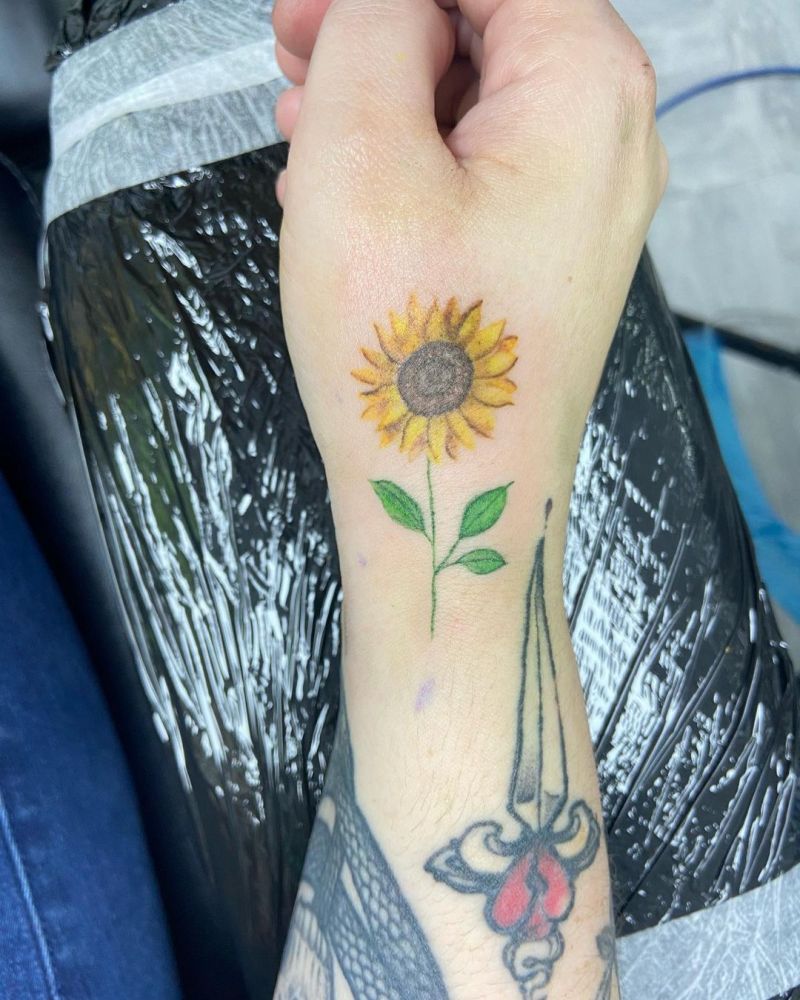 30 Pretty Sunflower Tattoos Improve Your Temperament