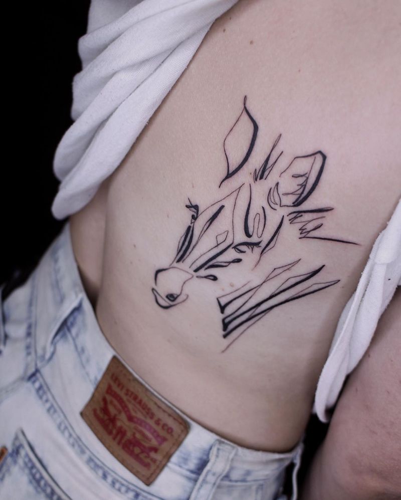 30 Pretty Zebra Tattoos You Must Try